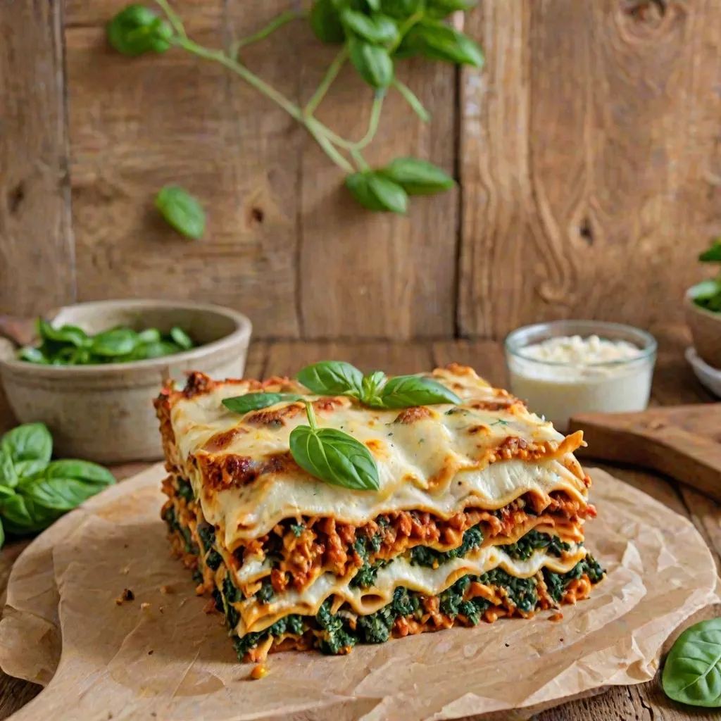 Lasagne ze szpinakiem - przepis na wegańską lasagne