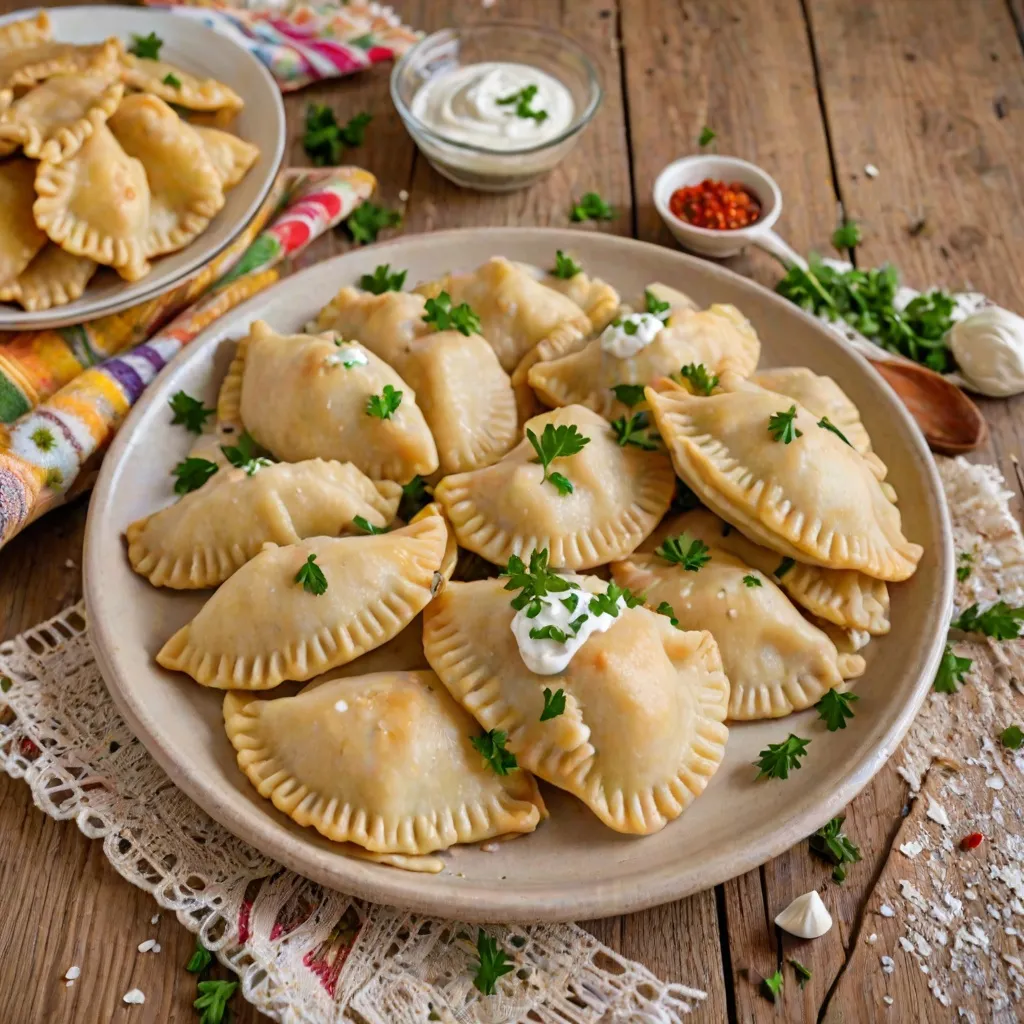 Pierogi z mąki ryżowej - bezglutenowy przepis