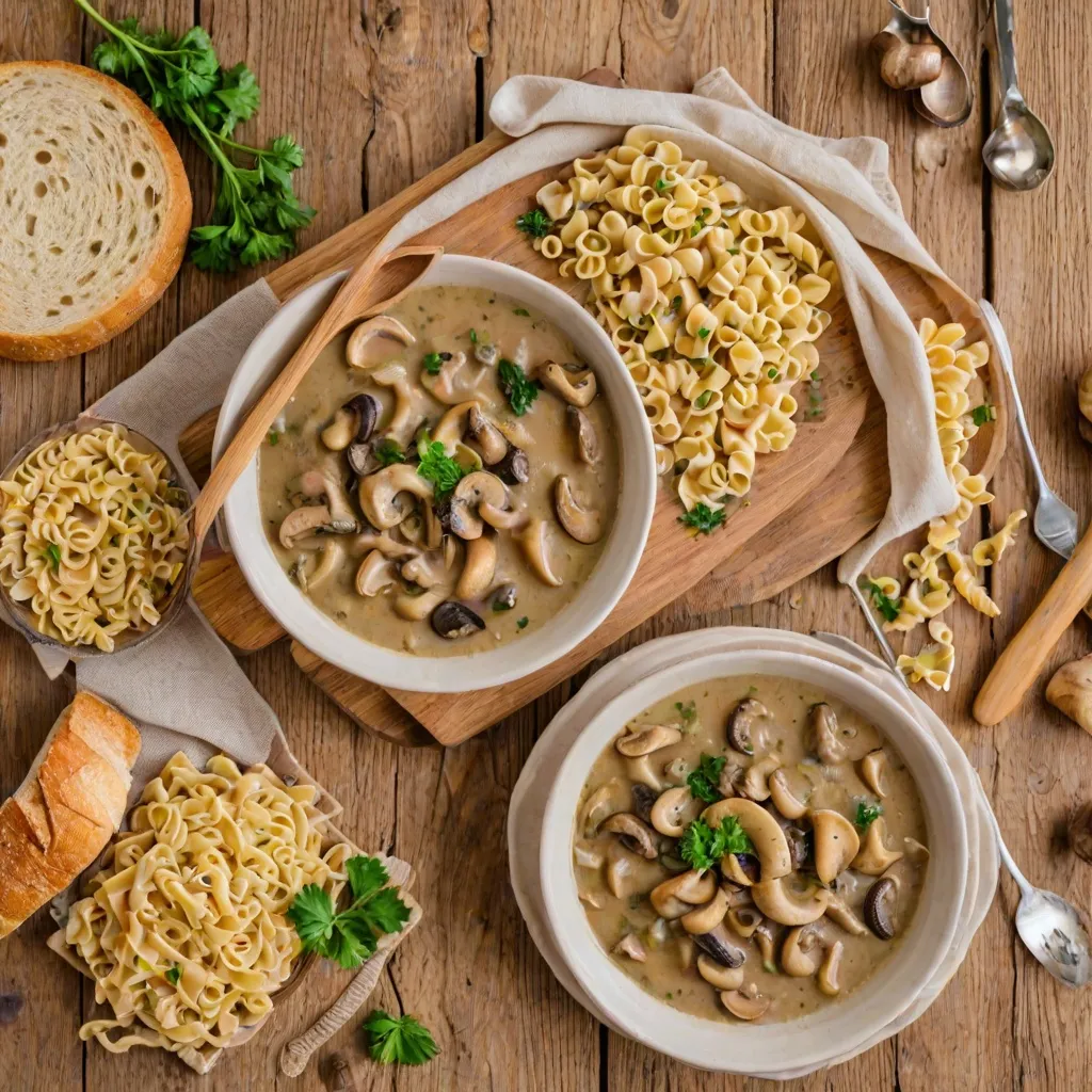 Jak przygotować zupę pieczarkową z makaronem