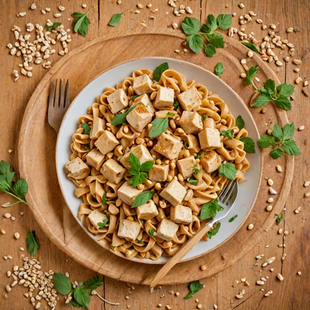 Makaron z tofu w sosie orzechowym - jak go przygotować?