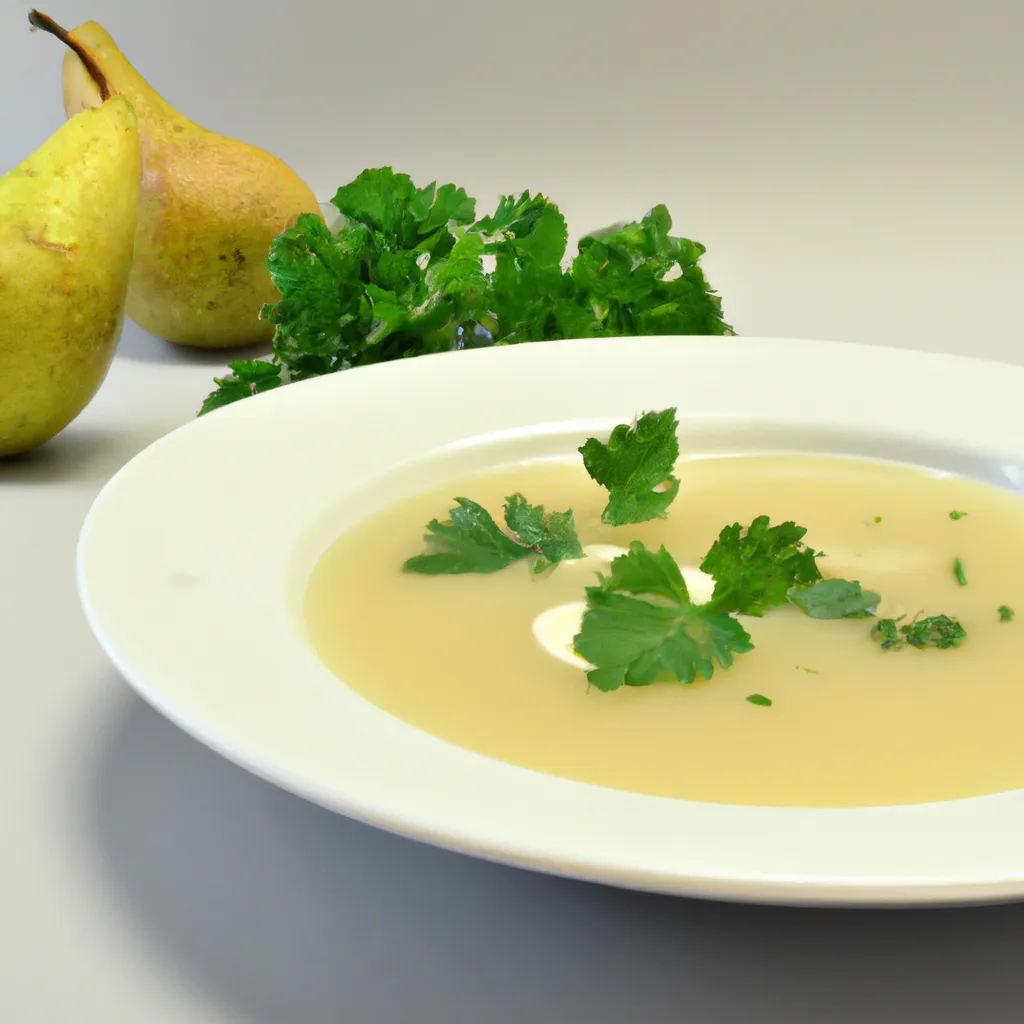 Zupa krem z gruszki i pietruszki - wykwintny przepis
