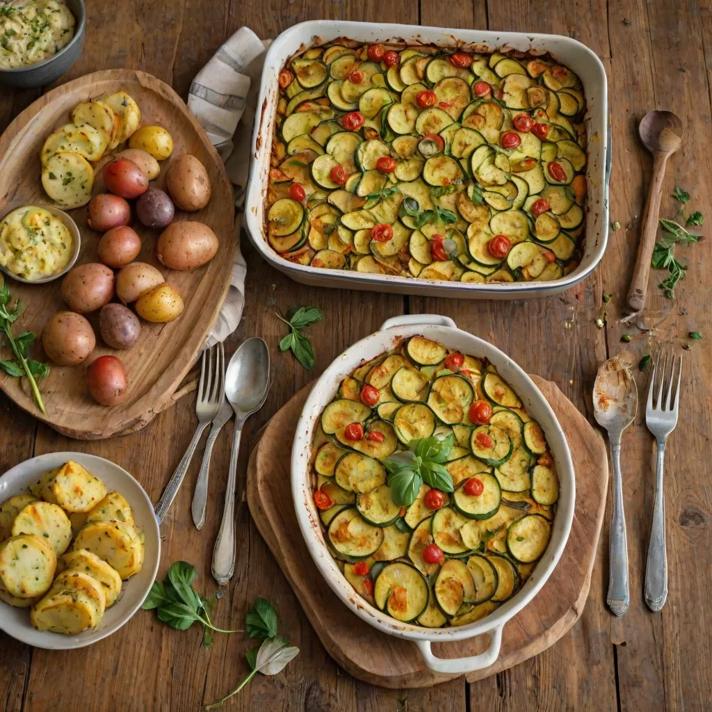 Zapiekanka z cukinii i ziemniaków - smaczne danie