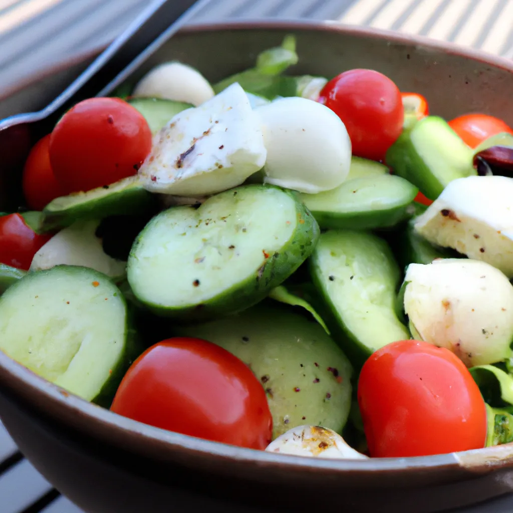 Sałatka z boczniakami - lekka i zdrowa