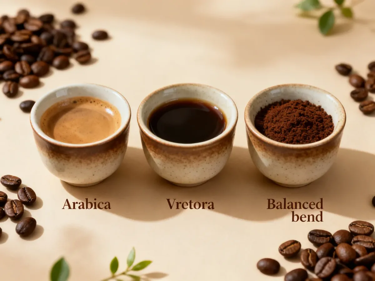 Degustacja kawy Arabiki, Robusty i mieszanki obu gatunków